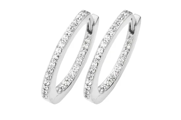 Passion Ohrringe small - Sterling Silber - Zirkonia